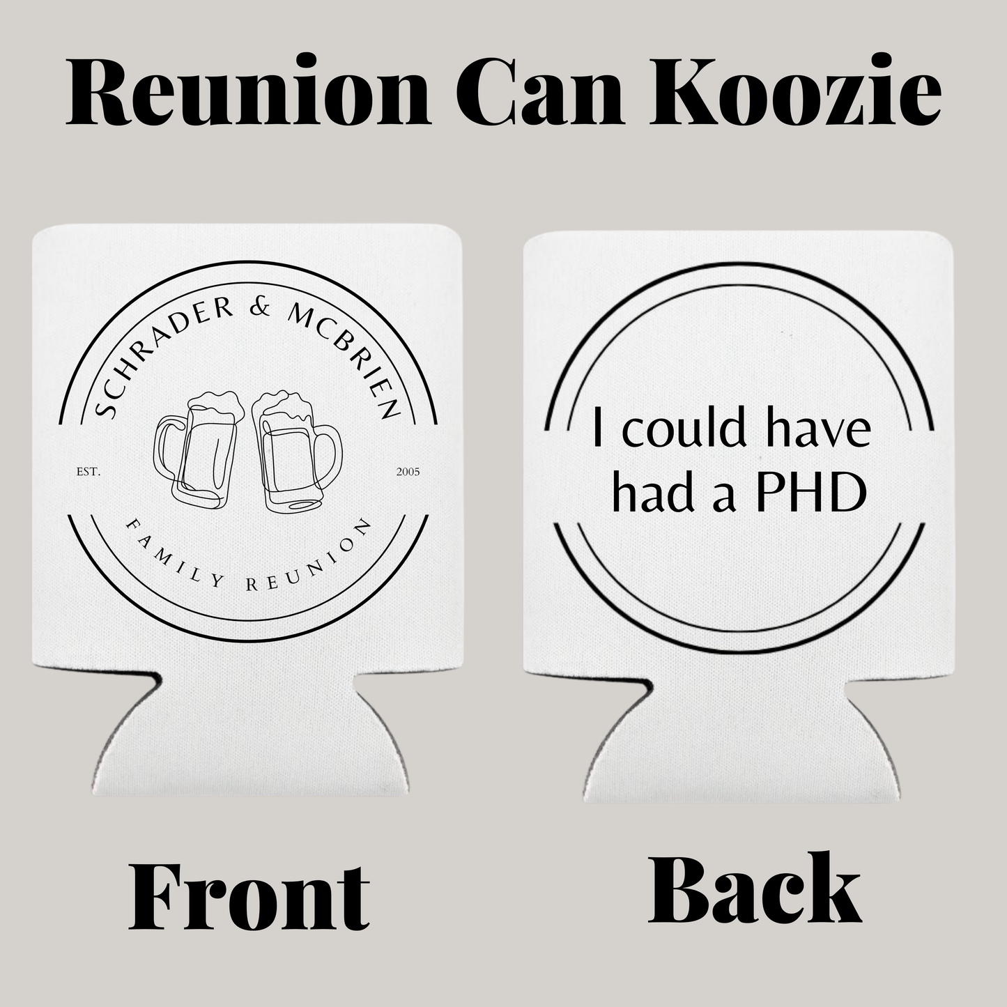 Reunion Koozie