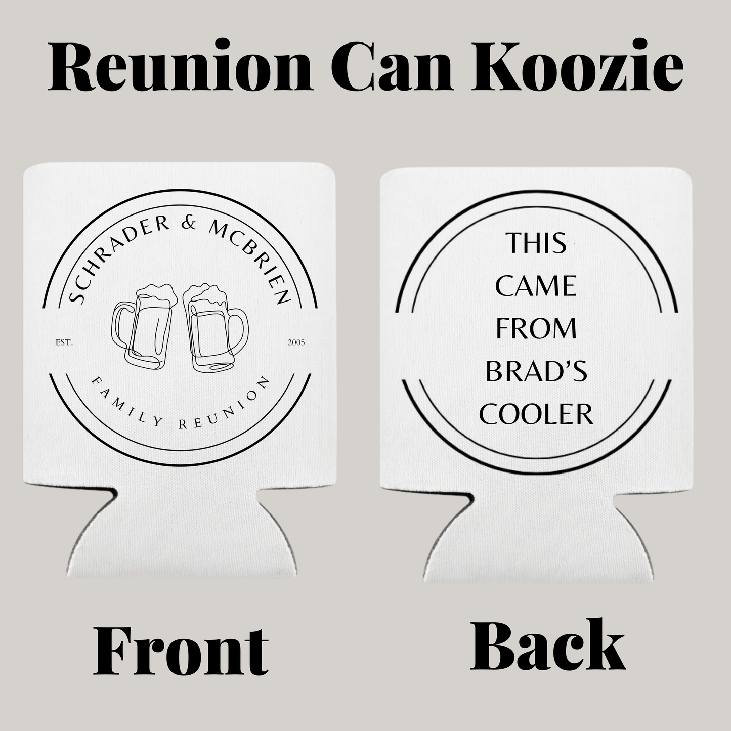 Reunion Koozie