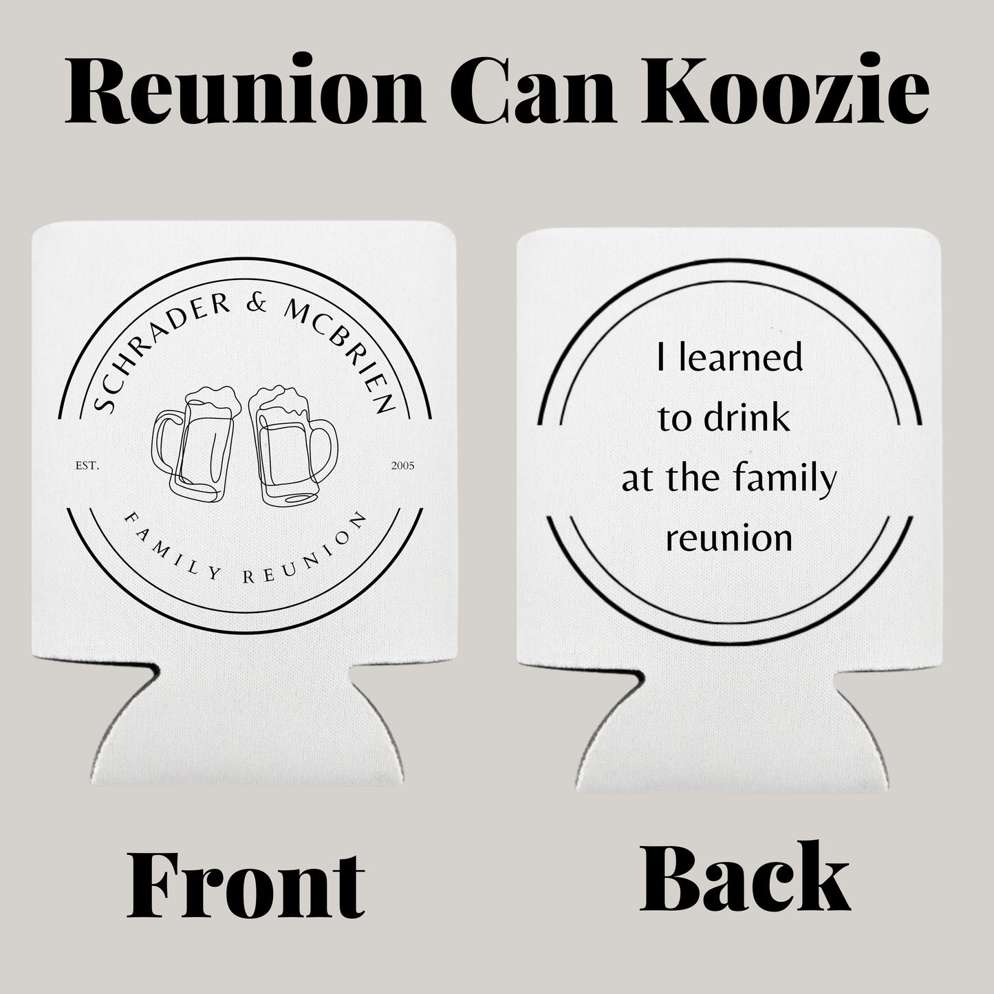 Reunion Koozie