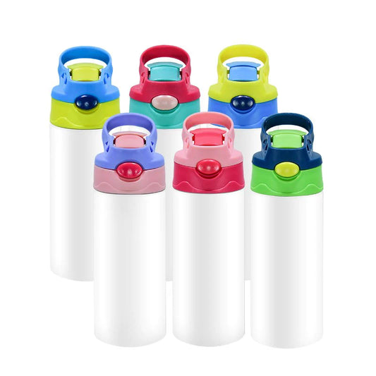 Custom Kids 12 OZ Sublimation Flip Up Sippy Tumbler