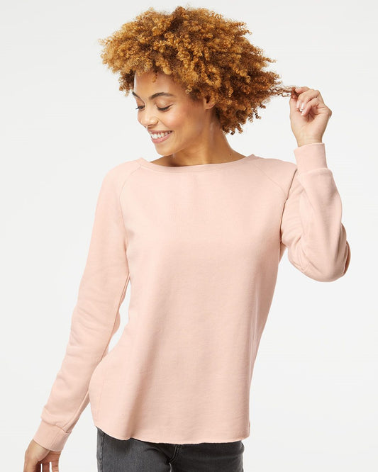 Women’s Lightweight California Wave Wash Crewneck Sweatshirt - PRM2000