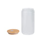 Custom Can Glass 16oz with Bamboo Lid & Straw